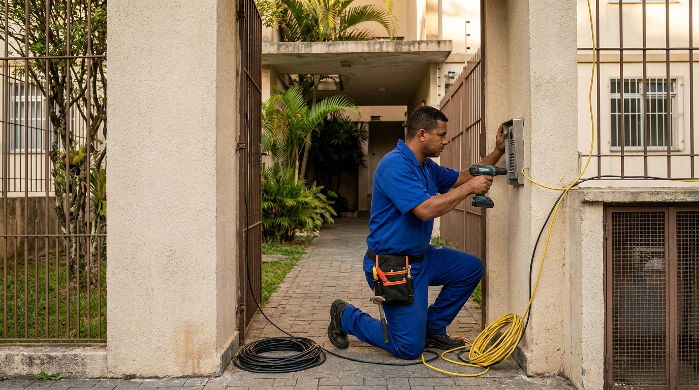 Instalacao de interfone profissional em Goiânia‑GO
