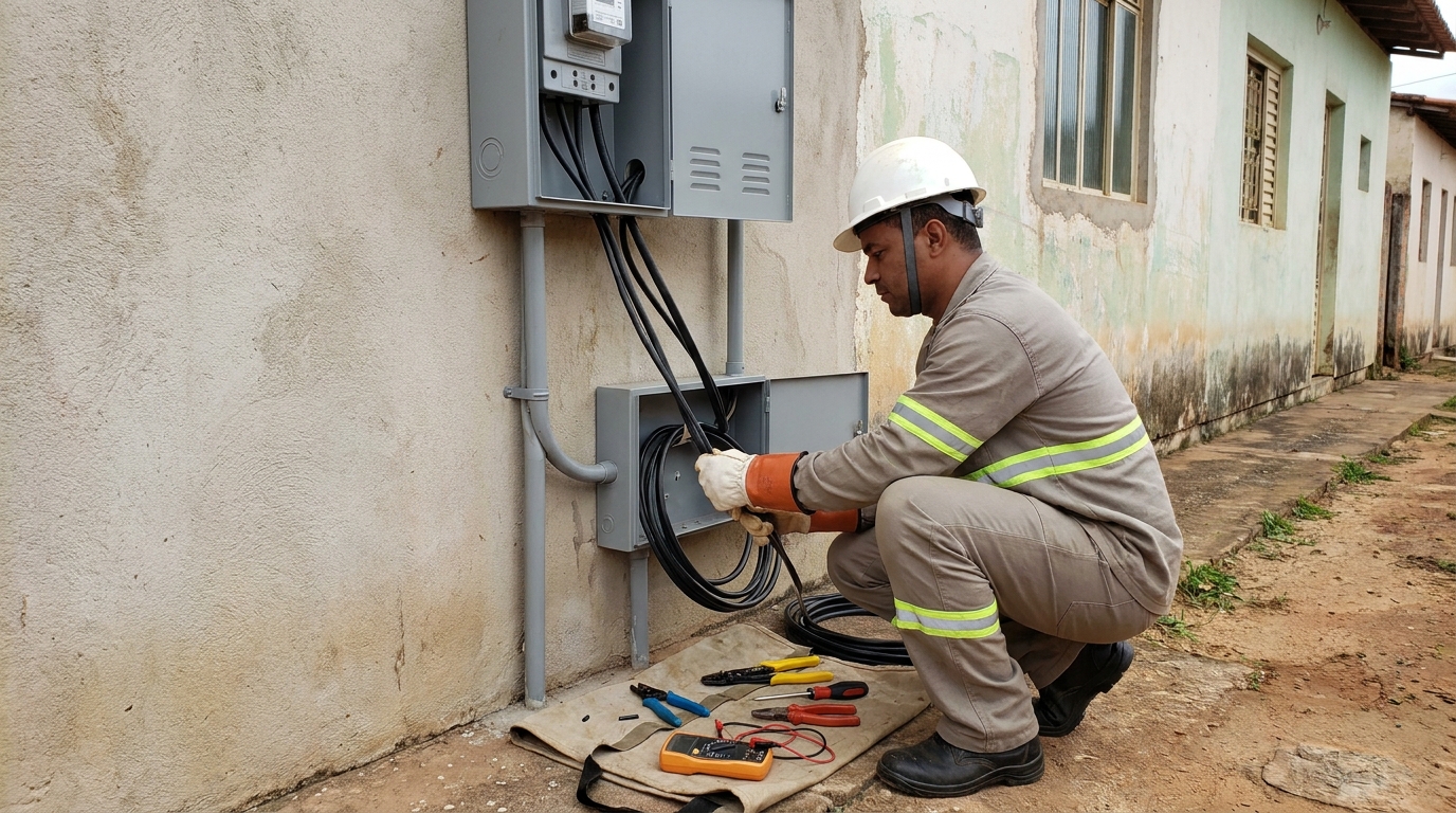 Troca de padrao de energia em Goiânia‑GO